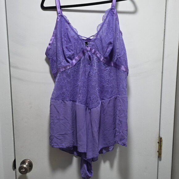 NWT Torrid Size 4 Purple Lace Teddy - Picture 2 of 4